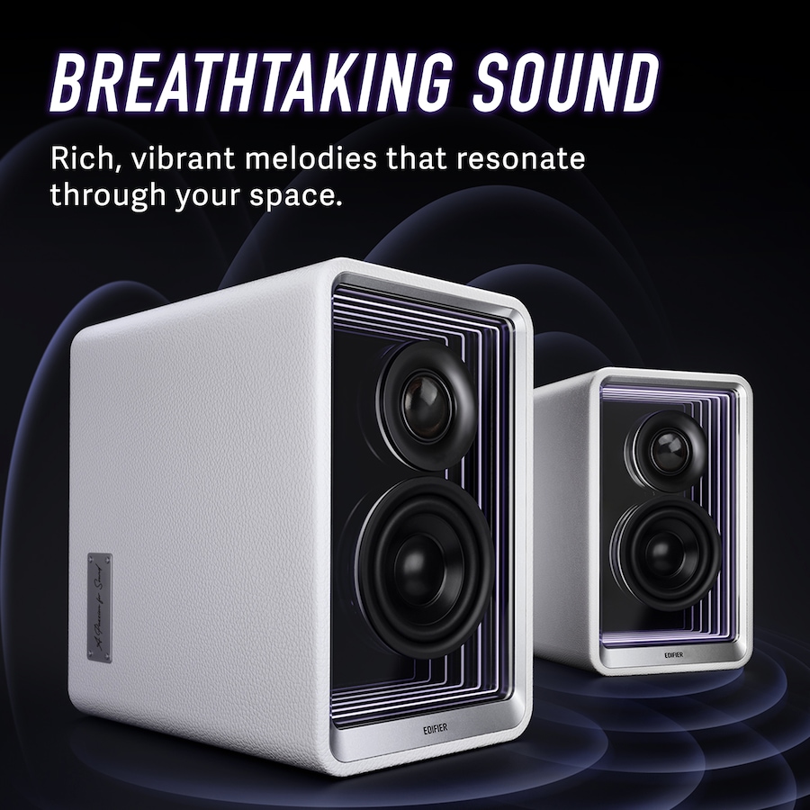 Image 830183_ALTMORE7.jpg, Product 830-183 / Price $499.99, Edifier QR65 Active Monitor Speakers with GaN Charger, Wireless Audio Bluetooth Computer Speakers from Edifier on TSC.ca's Electronics department
