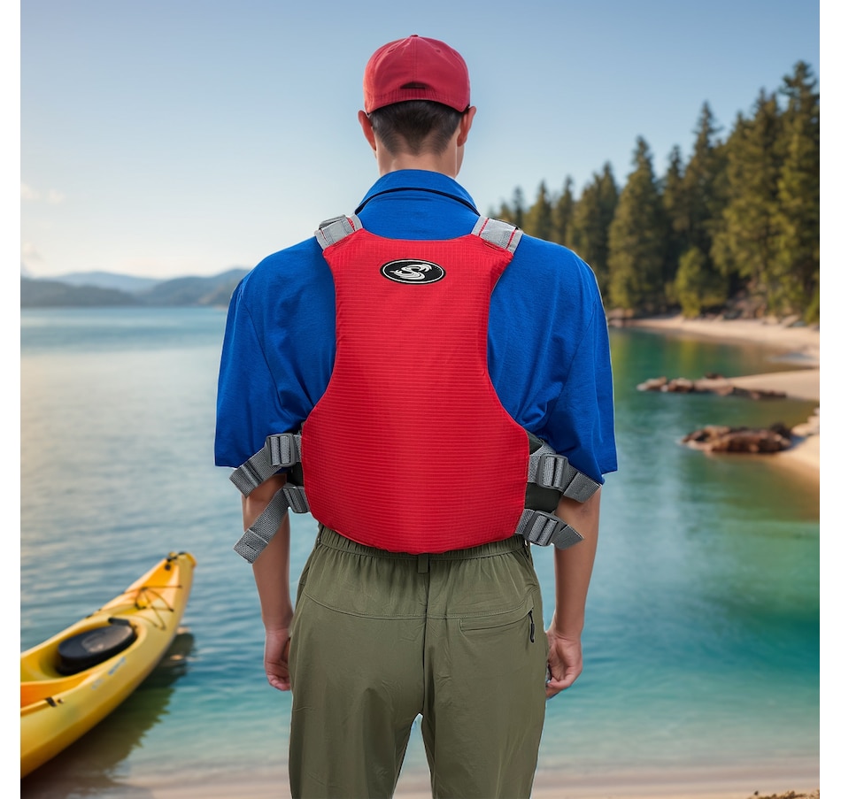 Image 832193_ALTMORE3.jpg, Product 832-193 / Price $119.99, Stohlquist Spectrum Lifejacket (PFD) - Adjustable Adult Life Vest - Fireball Red from stohlquist on TSC.ca's Health & Fitness department
