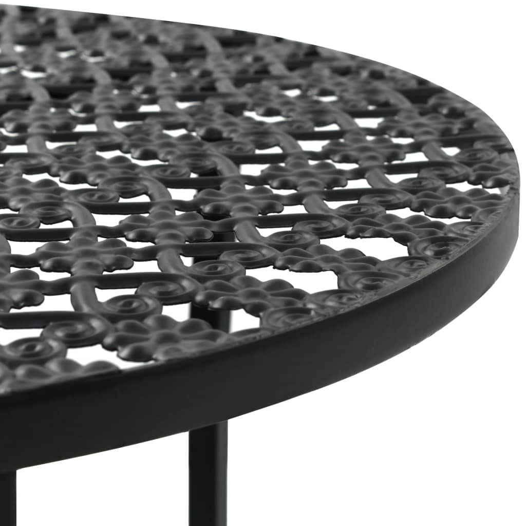 Bistro table Black 40x70 cm Metal - TSC.ca