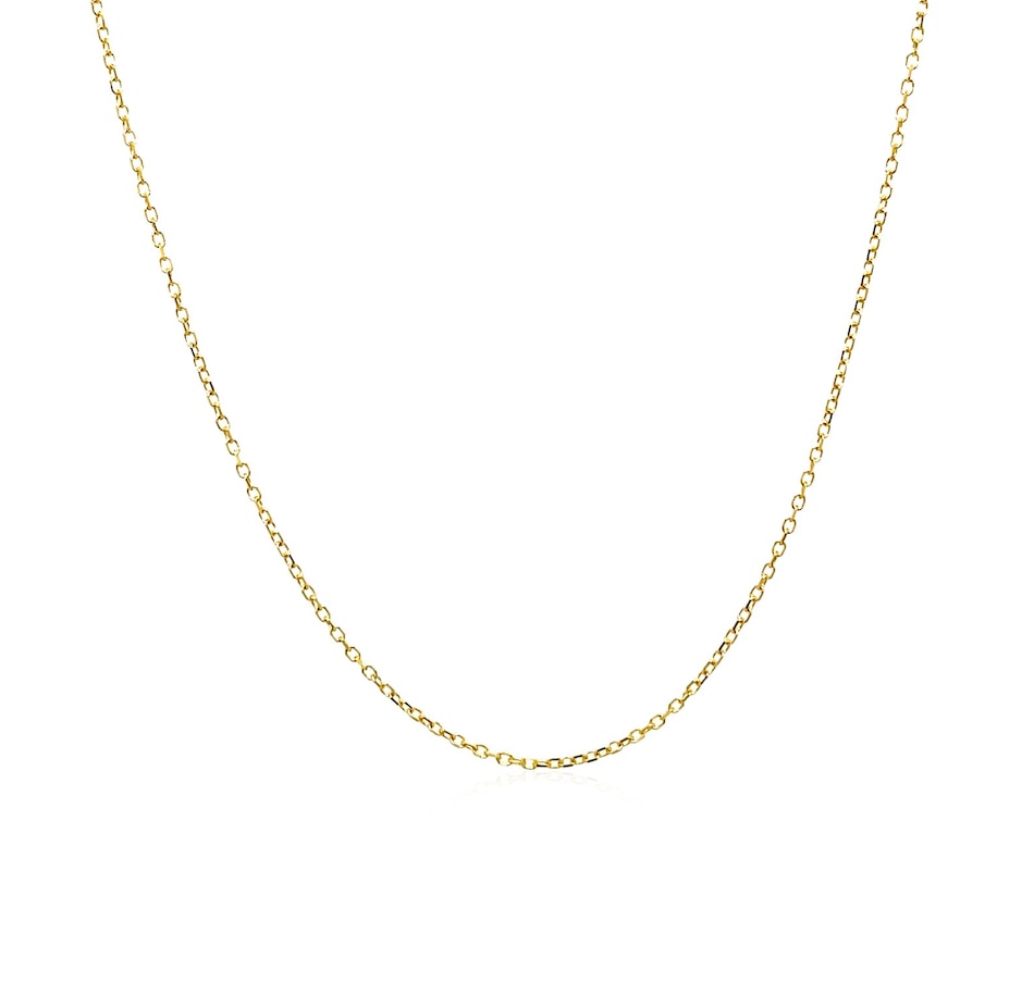 Image 833700_ALTMORE1.jpg, Product 833-700 / Price $752.74, 14K Yellow Gold Diamond Cut Cable Link Chain 0.8Mm from Avera Group on TSC.ca's Jewellery department