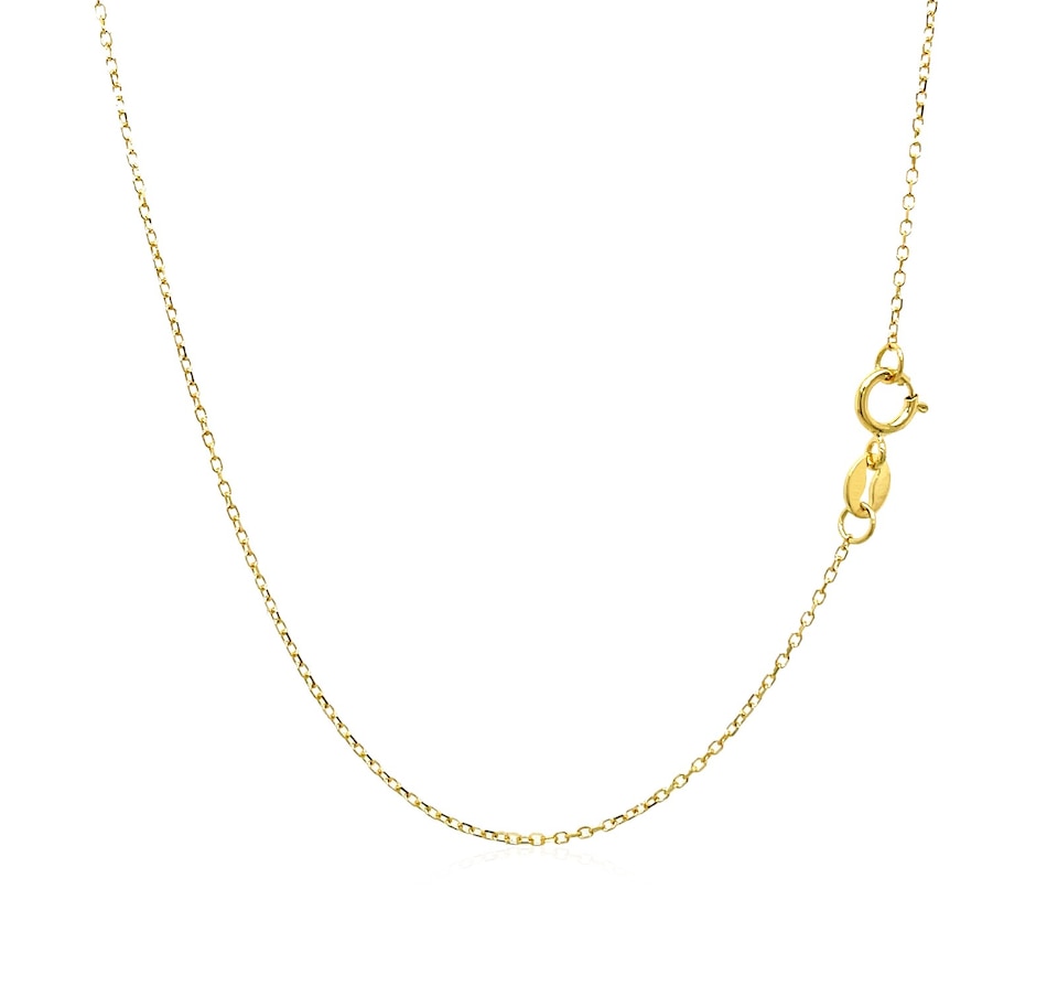 Image 833700_ALTMORE2.jpg, Product 833-700 / Price $752.74, 14K Yellow Gold Diamond Cut Cable Link Chain 0.8Mm from Avera Group on TSC.ca's Jewellery department