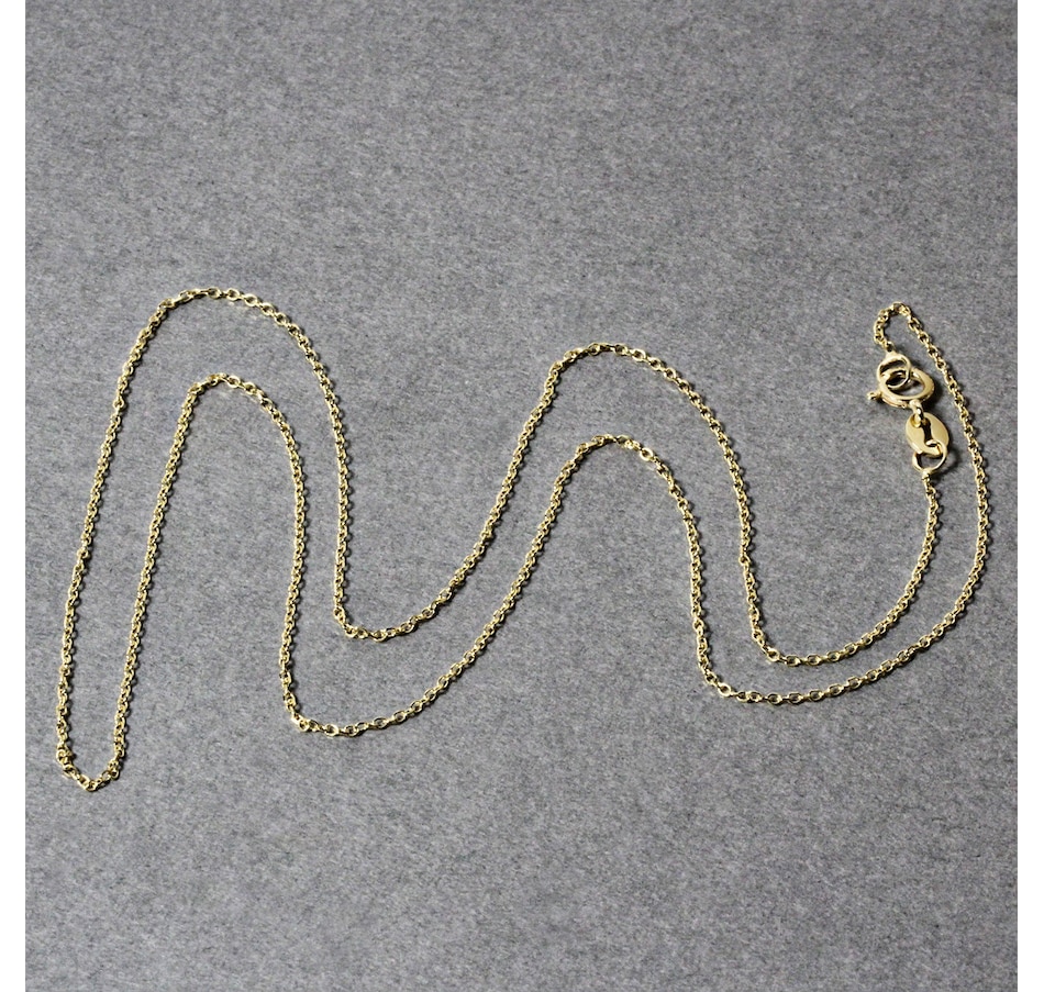 Image 833700_ALTMORE4.jpg, Product 833-700 / Price $752.74, 14K Yellow Gold Diamond Cut Cable Link Chain 0.8Mm from Avera Group on TSC.ca's Jewellery department