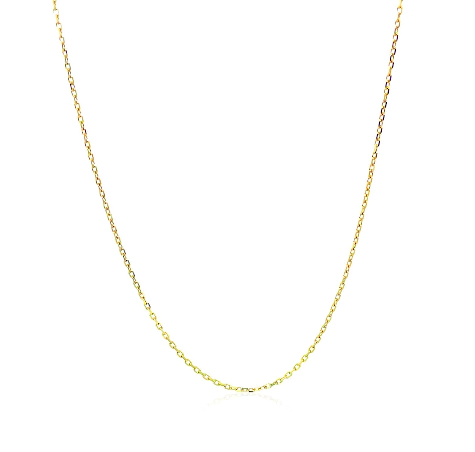 Image 834383_ALTMORE1.jpg, Product 834-383 / Price $831.49 - $894.86, 14K Yellow Gold Diamond Cut Cable Link Chain 0.8Mm from Avera Group on TSC.ca's Jewellery department