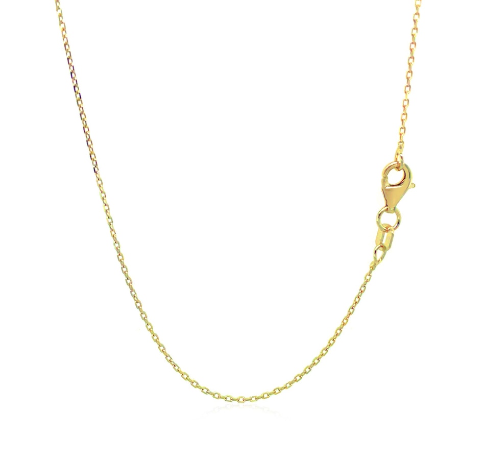 Image 834383_ALTMORE2.jpg, Product 834-383 / Price $831.49 - $894.86, 14K Yellow Gold Diamond Cut Cable Link Chain 0.8Mm from Avera Group on TSC.ca's Jewellery department