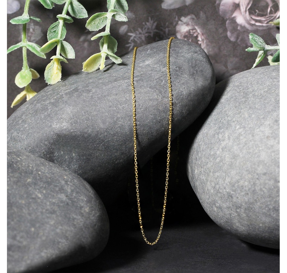 Image 834383_ALTMORE3.jpg, Product 834-383 / Price $831.49 - $894.86, 14K Yellow Gold Diamond Cut Cable Link Chain 0.8Mm from Avera Group on TSC.ca's Jewellery department