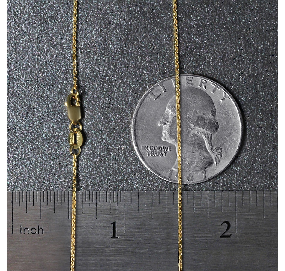 Image 834383_ALTMORE5.jpg, Product 834-383 / Price $831.49 - $894.86, 14K Yellow Gold Diamond Cut Cable Link Chain 0.8Mm from Avera Group on TSC.ca's Jewellery department