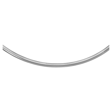 Sterling Silver Classic Omega Chain Necklace (6.0mm)