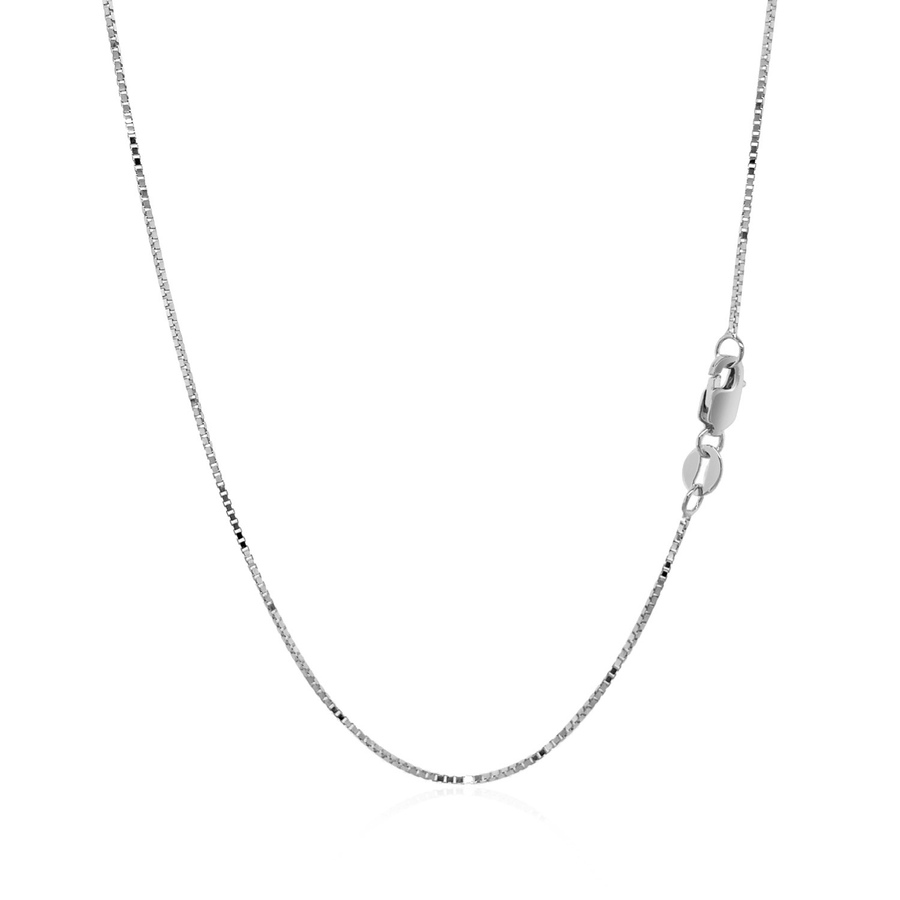 Image 835850_ALTMORE2.jpg, Product 835-850 / Price $1,206.19 - $1,332.00, 14K White Gold Classic Box Chain 0.7Mm from Avera Group on TSC.ca's Jewellery department