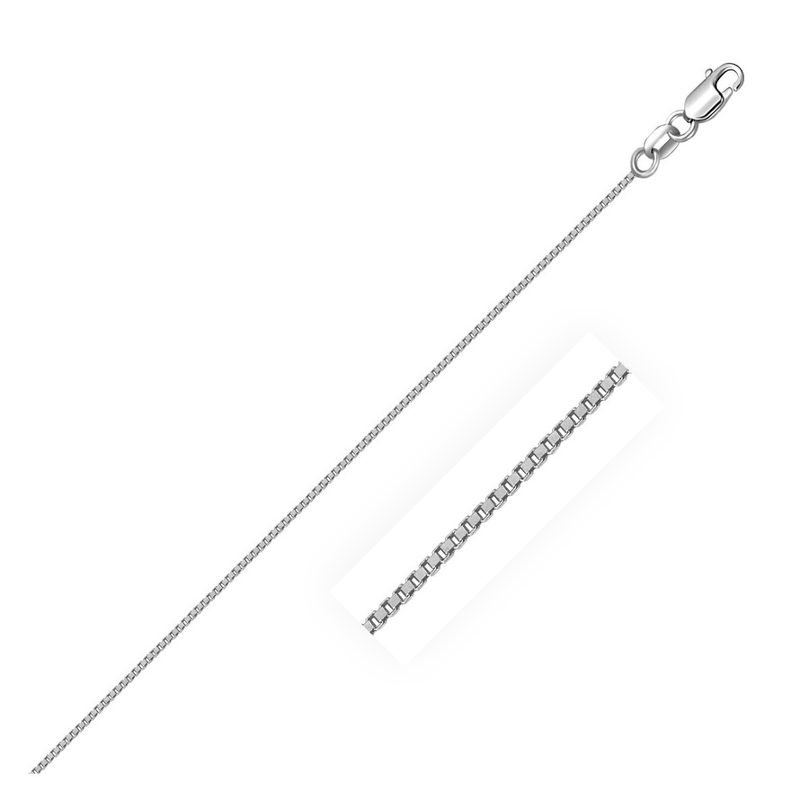 Image 835850_ST01.jpg, Product 835-850 / Price $1,206.19 - $1,332.00, 14K White Gold Classic Box Chain 0.7Mm from Avera Group on TSC.ca's Jewellery department