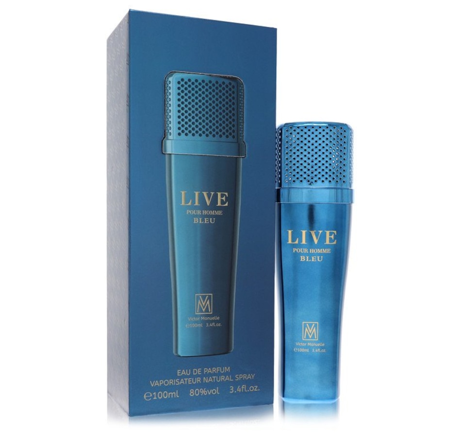 Victor Manuelle Live Bleu Eau De Parfum Spray By Victor Manuelle - 3.4 oz Victor Manuelle Live Bleu Eau De Parfum Spray By Victor Manuelle - 3.4 oz