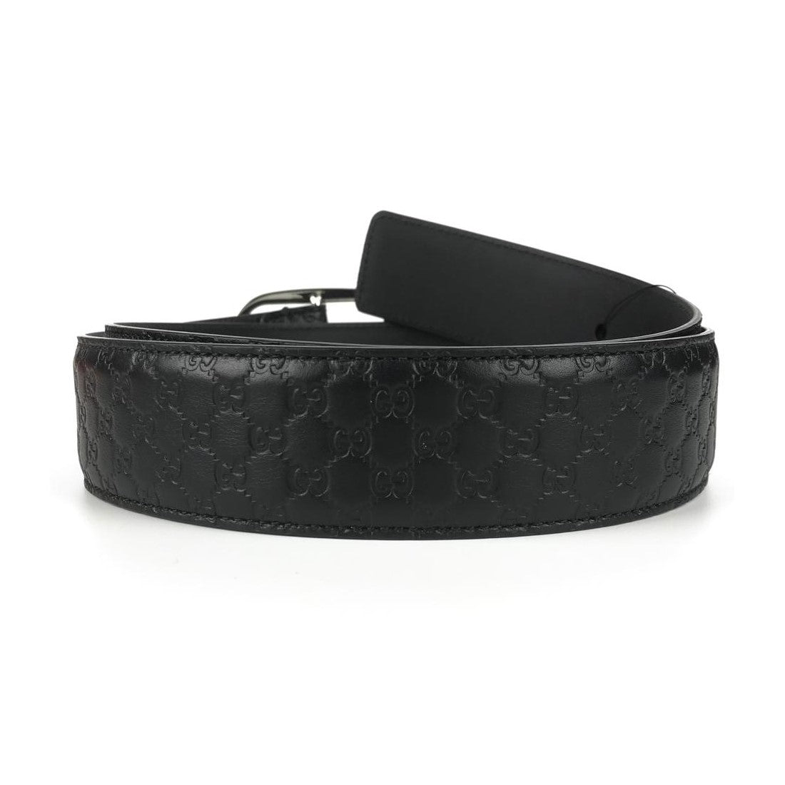 Gucci signature leather belt mens on sale