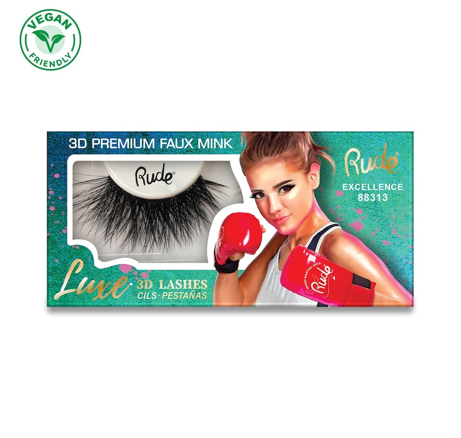 Image 847229.jpg, Product 847-229 / Price $46.18, Rude Luxe 3D Premium Faux Mink Lashes - Excellence from Avera Group on TSC.ca's Beauty department