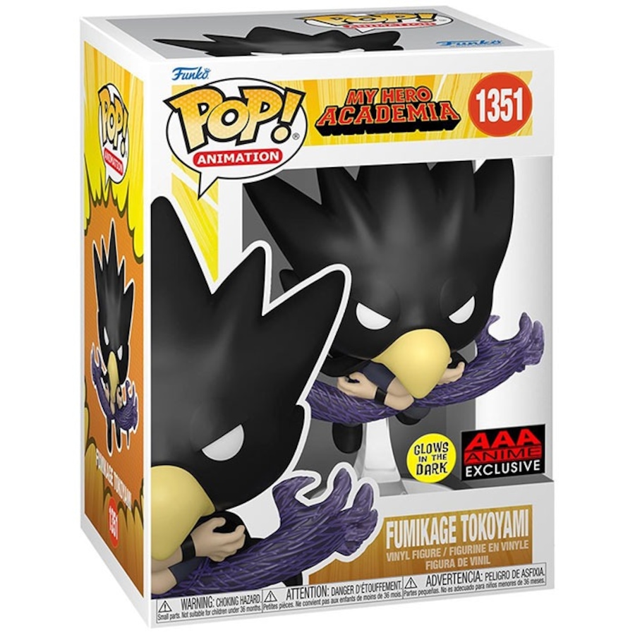 Image 853201.jpg, Product 853-201 / Price $9.97, Funko Pop! Animation: My Hero Academia #1352 - Fukikage Tokoyami from Funko Pop on TSC.ca's Toys & Hobbies department