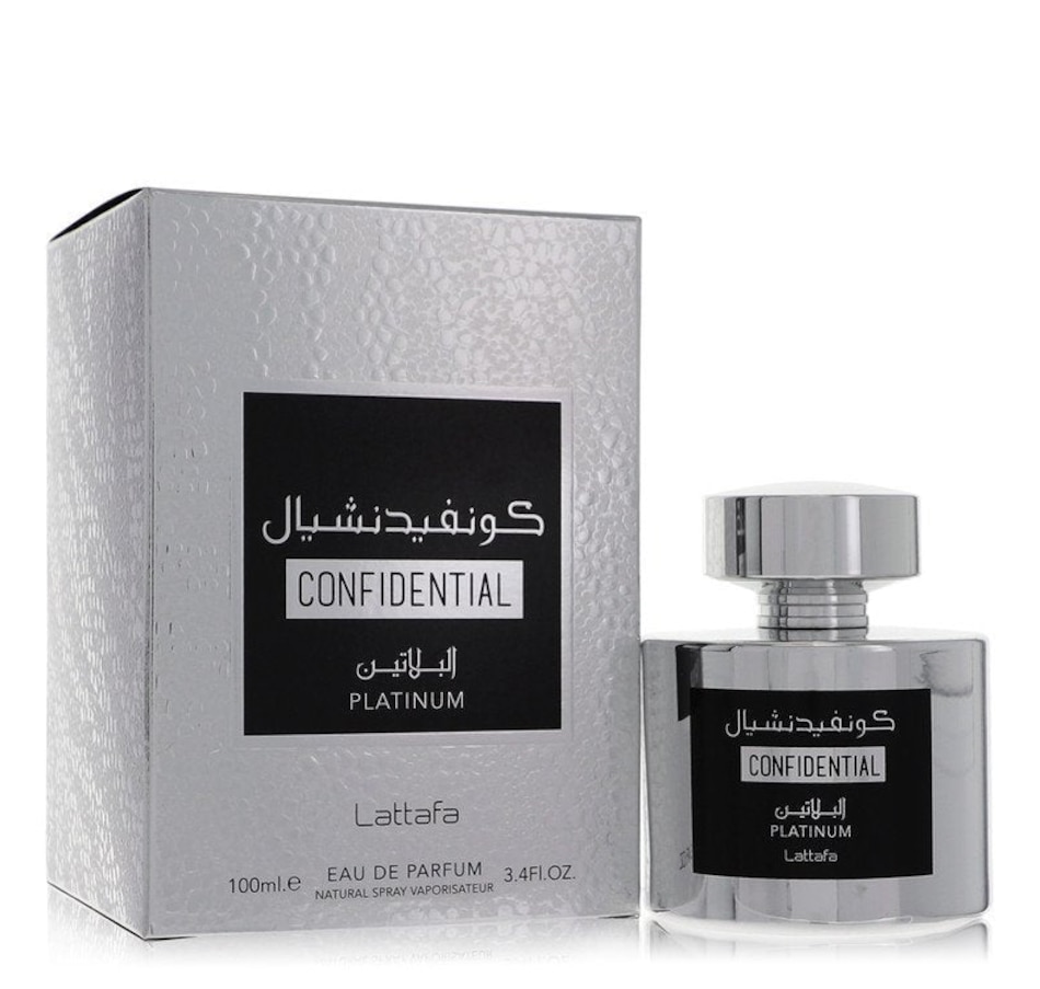Image 855465.jpg, Product 855-465 / Price $76.24, Lattafa Confidential Platinum By Lattafa Eau De Parfum Spray (Unisex) 3.4 Oz For Men from Avera Group on TSC.ca's Beauty department