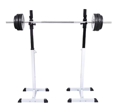 Bar support for long dumbbells