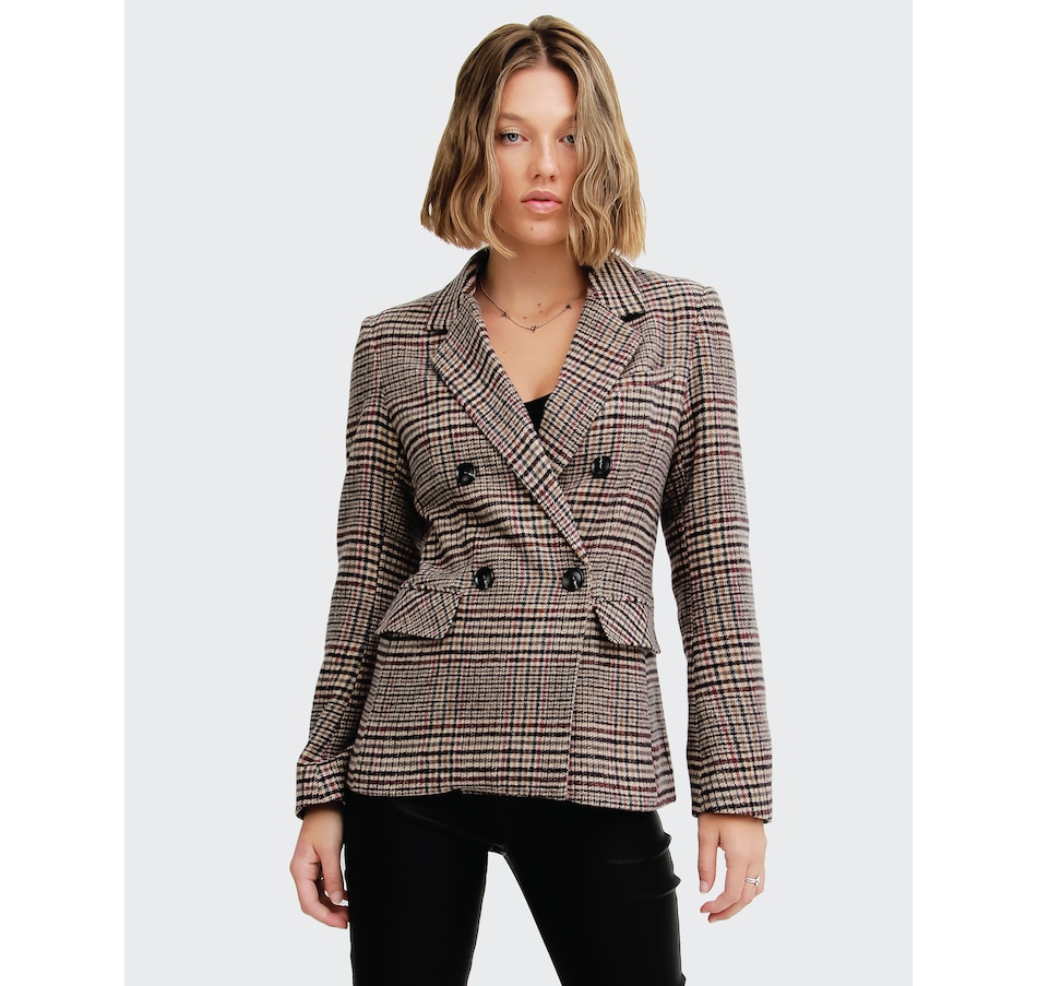 Image 861028_ST03.jpg, Product 861-028 / Price $160.96, belle & bloom Piccadilly Wool Blend Plaid Blazer from belle & bloom on TSC.ca's Fashion department