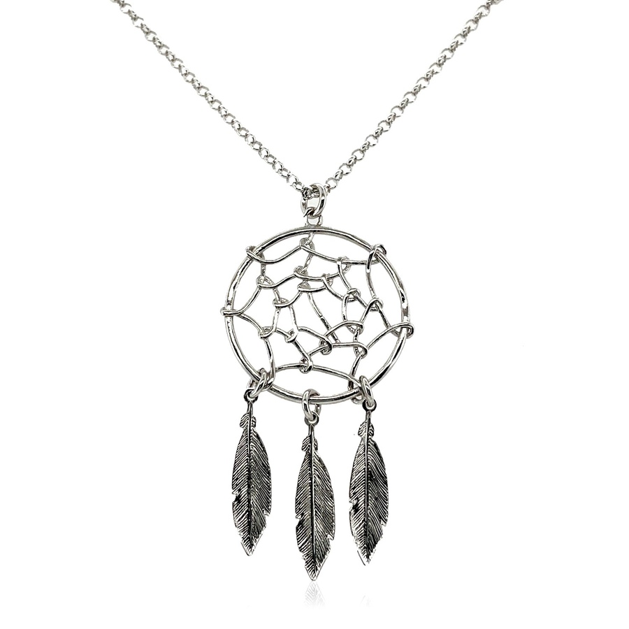 Image 863058_ALTMORE1.jpg, Product 863-058 / Price $561.00, Sterling Silver 17 Inch Necklace With Dream Catcher Pendant from Avera Group on TSC.ca's Jewellery department
