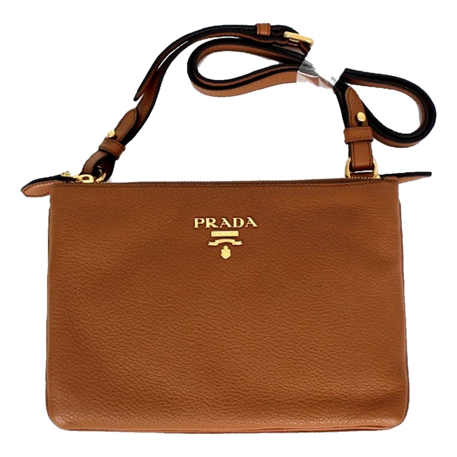 Image 869797_ALTMORE2.jpg, Product 869-797 / Price $4,126.00, Prada Vitello Phenix Leather Crossbody Bag in Caramel Brown with Gold Hardware from Prada on TSC.ca's Fashion department