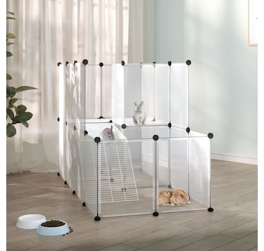 Cage for small animals Transparent 142x74x93 cm PP and Steel