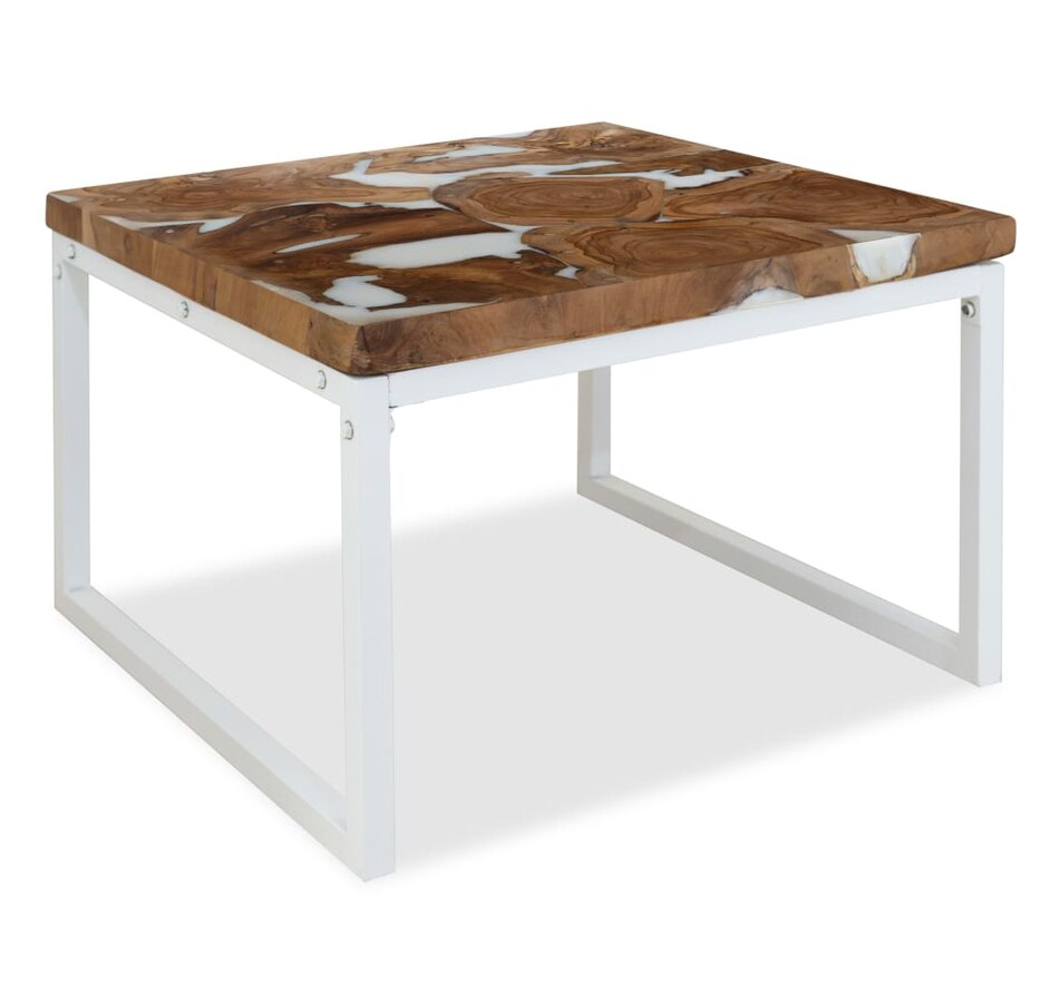 Teak Resin coffee table 60 x 60 x 40 cm - TSC.ca