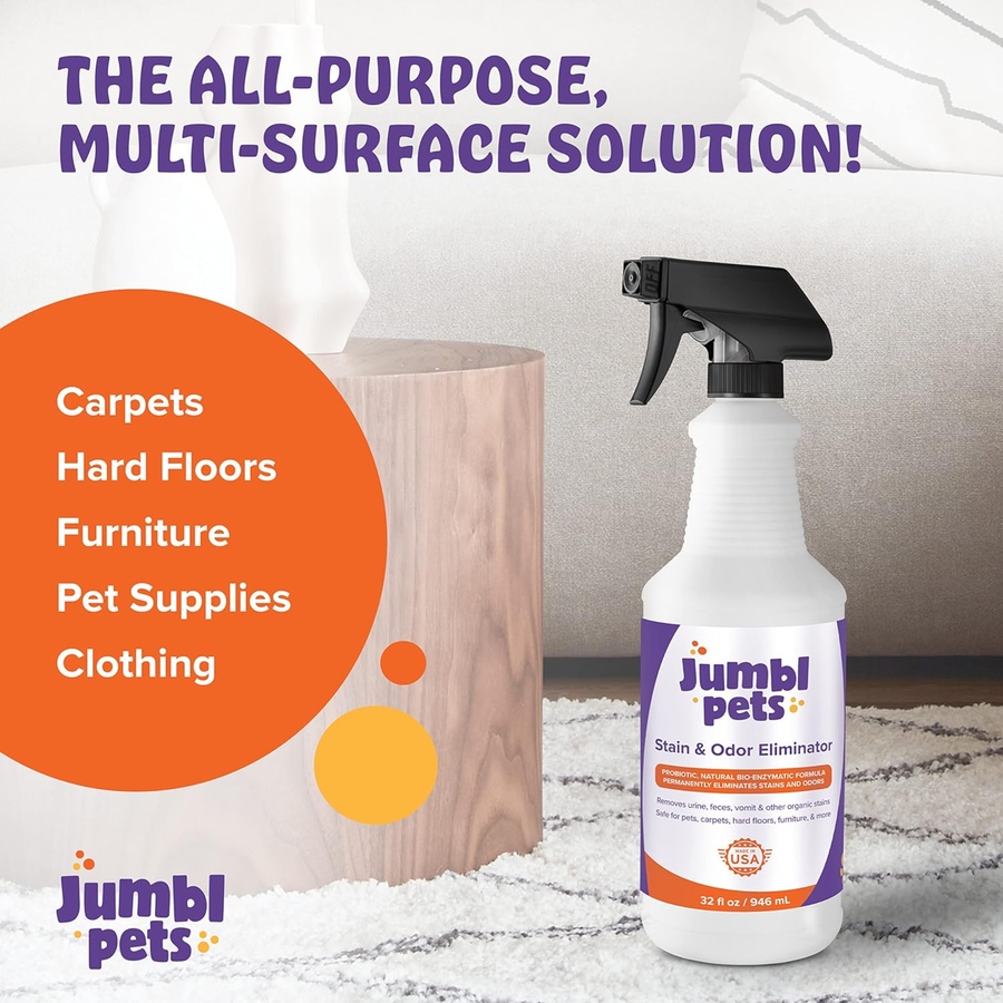 Image 870680_ALTMORE2.jpg, Product 870-680 / Price $17.99, JumblPets 32oz Pet Stain & Odor Eliminator - Unscented Enzyme Cleaner Spray for Urine & Feces from Jumbl on TSC.ca's Home & Garden department