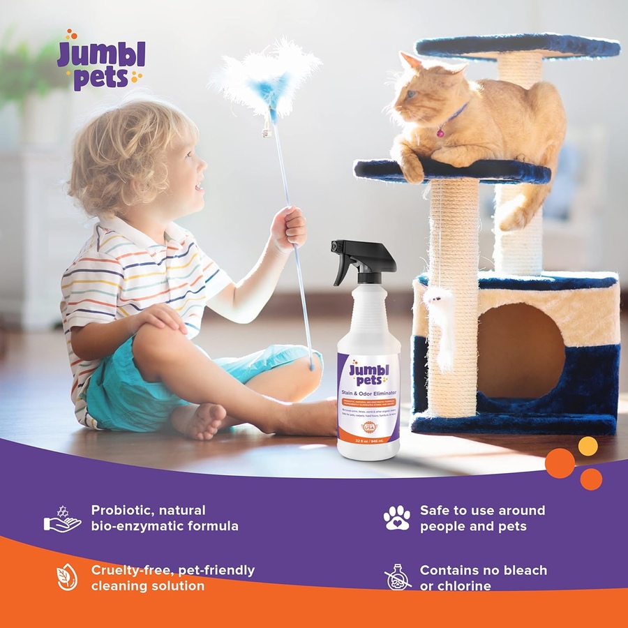Image 870680_ALTMORE3.jpg, Product 870-680 / Price $17.99, JumblPets 32oz Pet Stain & Odor Eliminator - Unscented Enzyme Cleaner Spray for Urine & Feces from Jumbl on TSC.ca's Home & Garden department