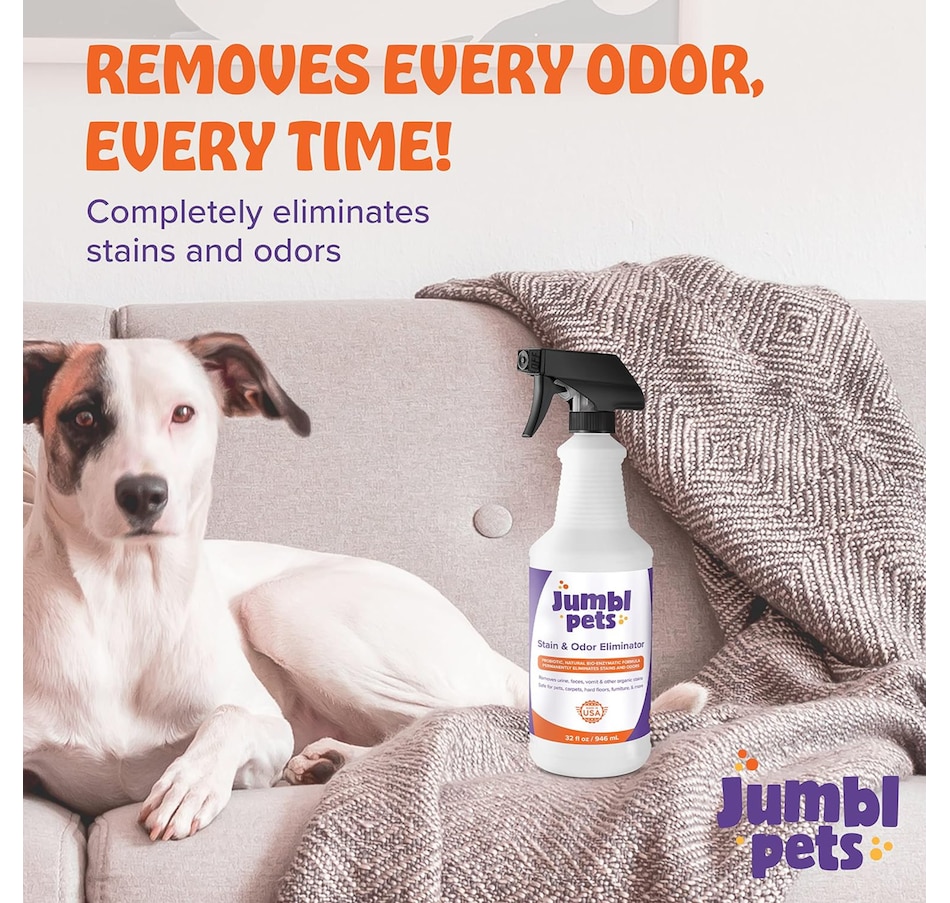 Image 870680_ALTMORE6.jpg, Product 870-680 / Price $17.99, JumblPets 32oz Pet Stain & Odor Eliminator - Unscented Enzyme Cleaner Spray for Urine & Feces from Jumbl on TSC.ca's Home & Garden department