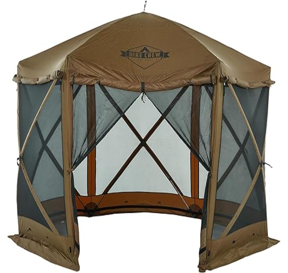 Image 870689_ST02.jpg, Product 870-689 / Price $529.99, Hike Crew 12’ x 12’ Pop Up Gazebo Tent, 6-Sided Outdoor Camping Canopy with Zippered Wind Panels from Hike Crew on TSC.ca's Health & Fitness department