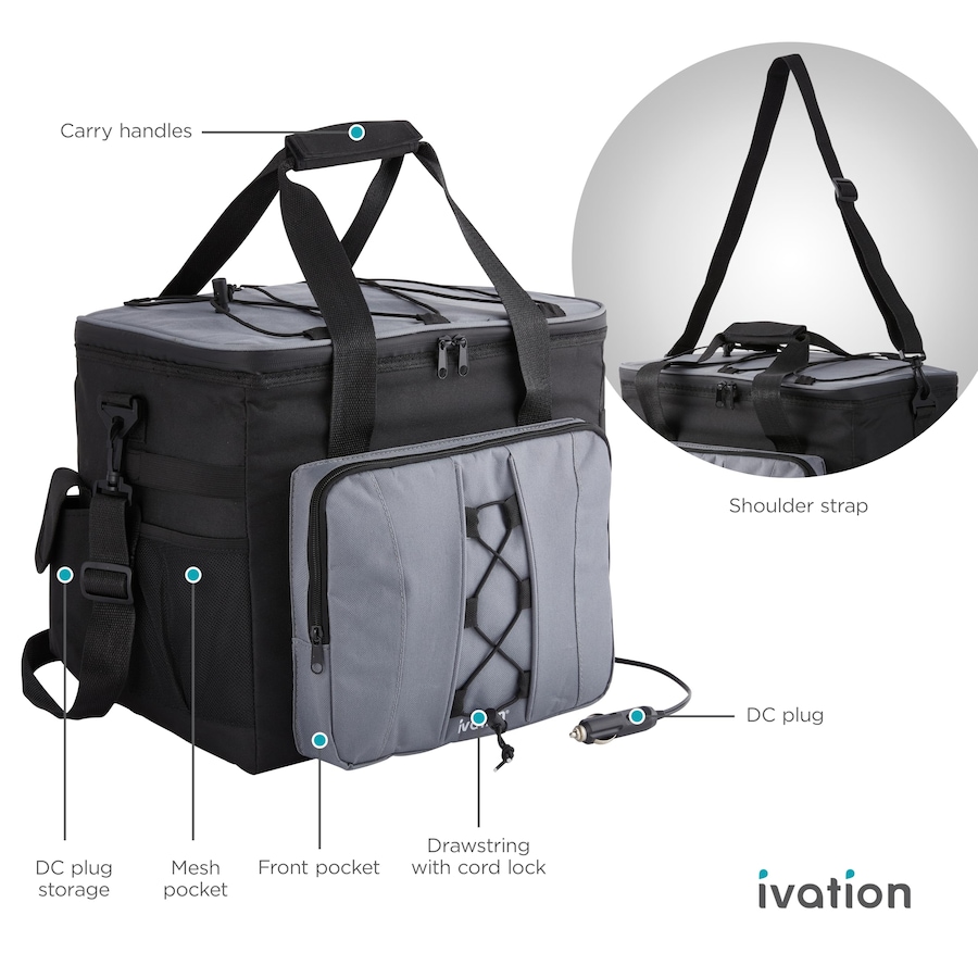 Image 870692_ALTMORE1.jpg, Product 870-692 / Price $108.55, Ivation Electric Cooler Bag, 18 L Portable Thermoelectric 12 Volt Cooler with Shoulder Strap from Ivation on TSC.ca's Kitchen department