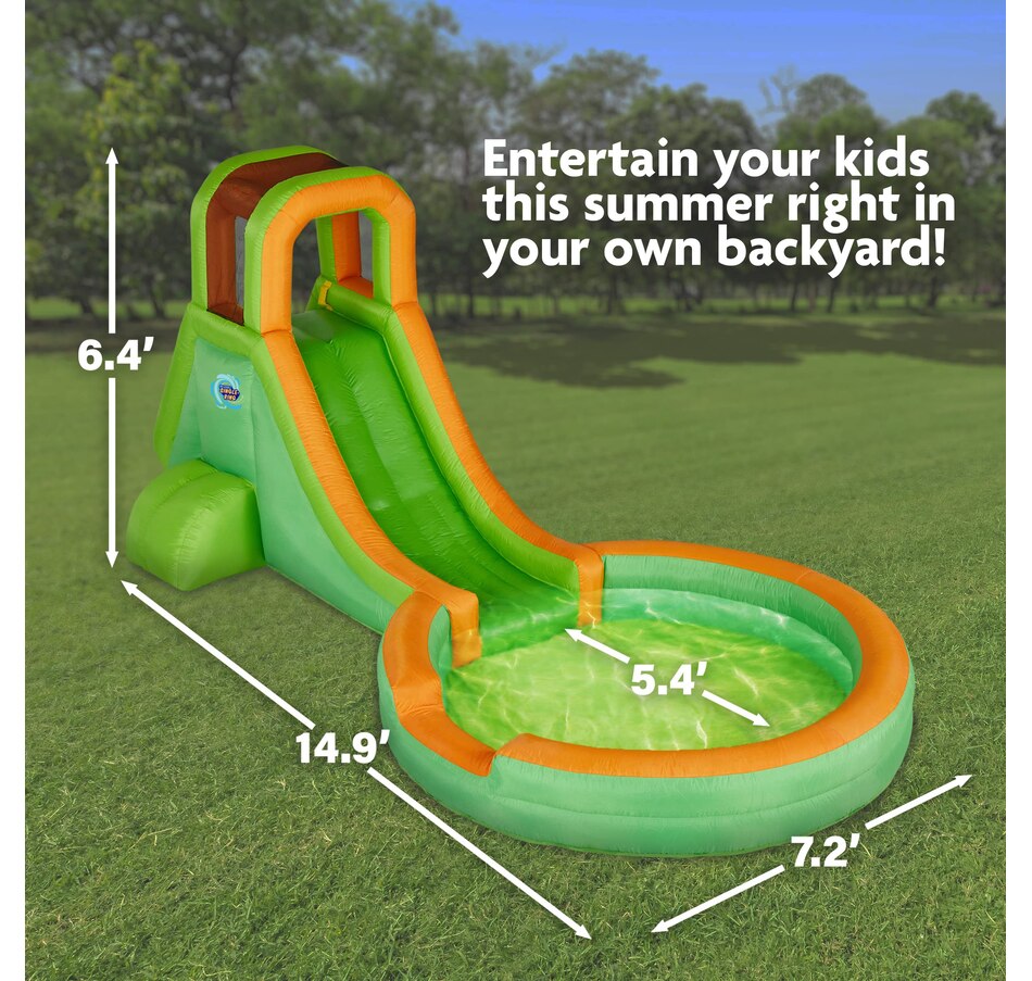 Image 870693_ALTMORE11.jpg, Product 870-693 / Price $279.00 - $669.00, Sunny & Fun Single Ring Inflatable Water Slide Park with Climbing Wall & Deep Pool - Purple from Sunny & Fun on TSC.ca's Home & Garden department