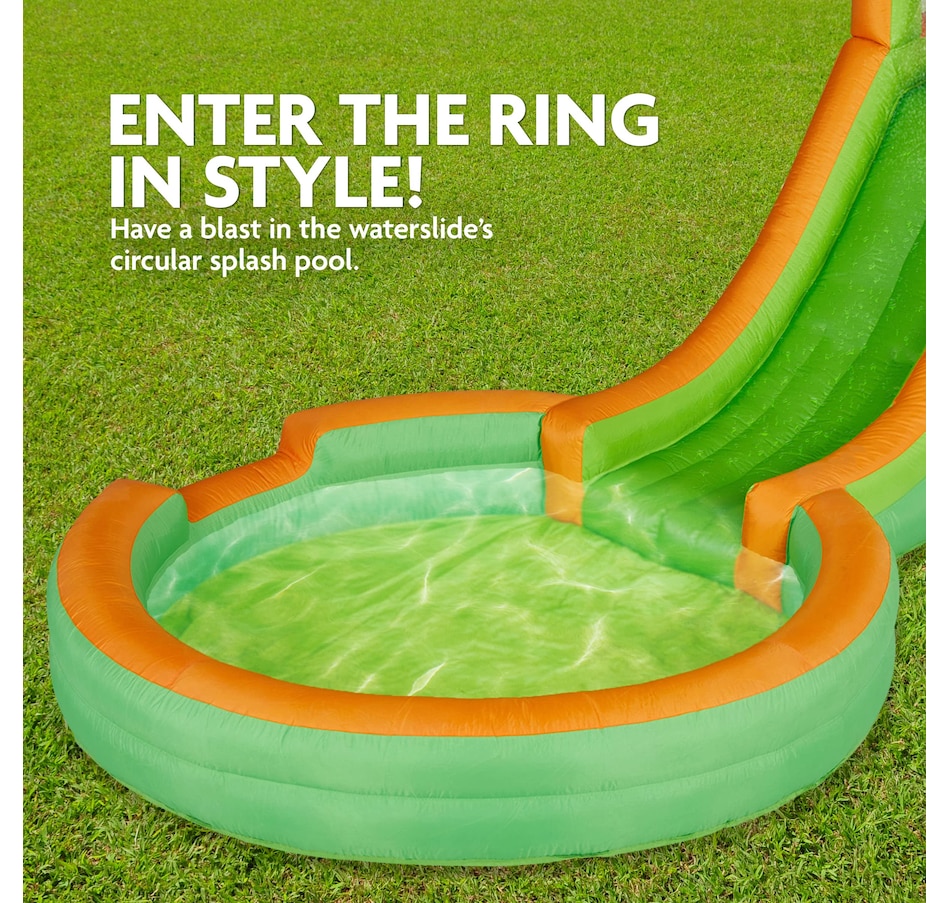 Image 870693_ALTMORE13.jpg, Product 870-693 / Price $279.00 - $669.00, Sunny & Fun Single Ring Inflatable Water Slide Park with Climbing Wall & Deep Pool - Purple from Sunny & Fun on TSC.ca's Home & Garden department