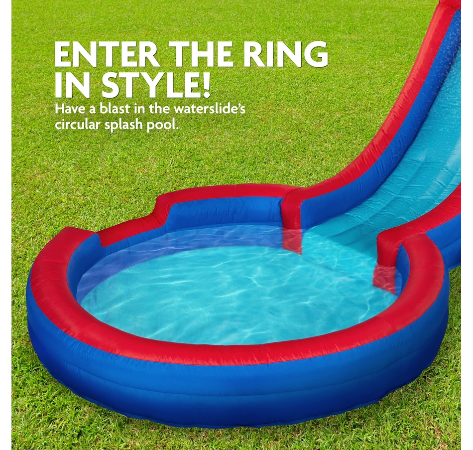 Image 870693_ALTMORE9.jpg, Product 870-693 / Price $279.00 - $669.00, Sunny & Fun Single Ring Inflatable Water Slide Park with Climbing Wall & Deep Pool - Purple from Sunny & Fun on TSC.ca's Home & Garden department