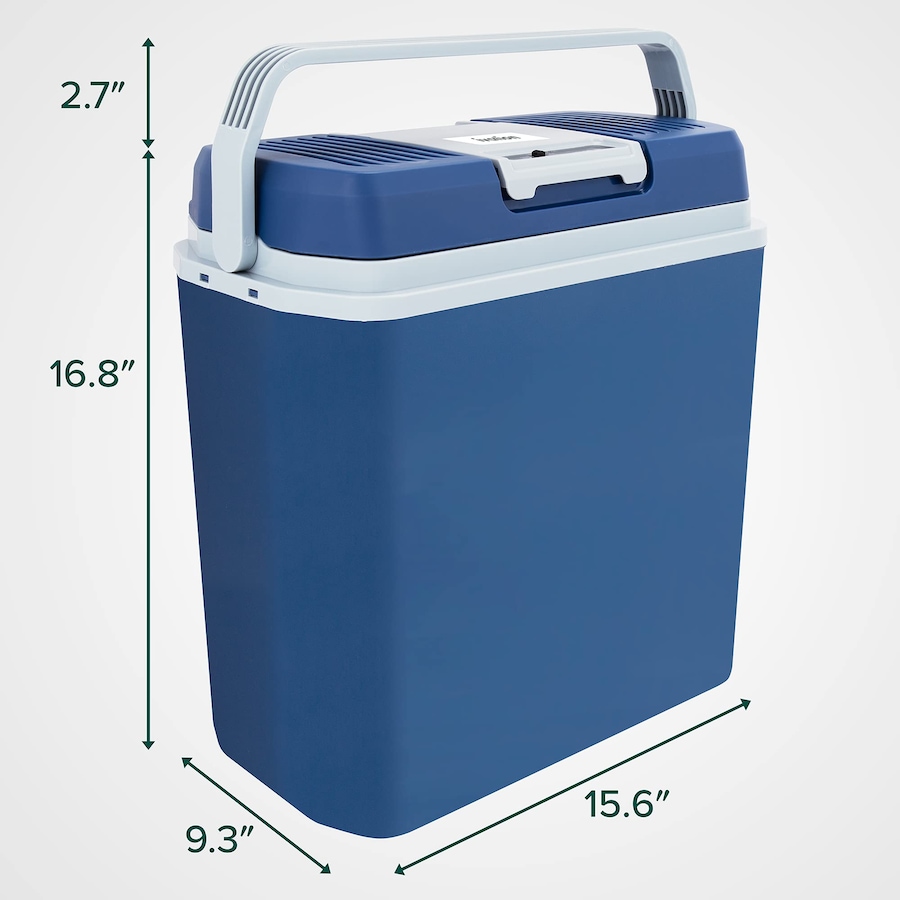 Image 870703_ALTMORE10.jpg, Product 870-703 / Price $99.99 - $149.99, Ivation Electric Cooler & Warmer, 24L Portable Thermoelectric 12 Volt Cooler with Handle - Aqua Blue from Ivation on TSC.ca's Kitchen department