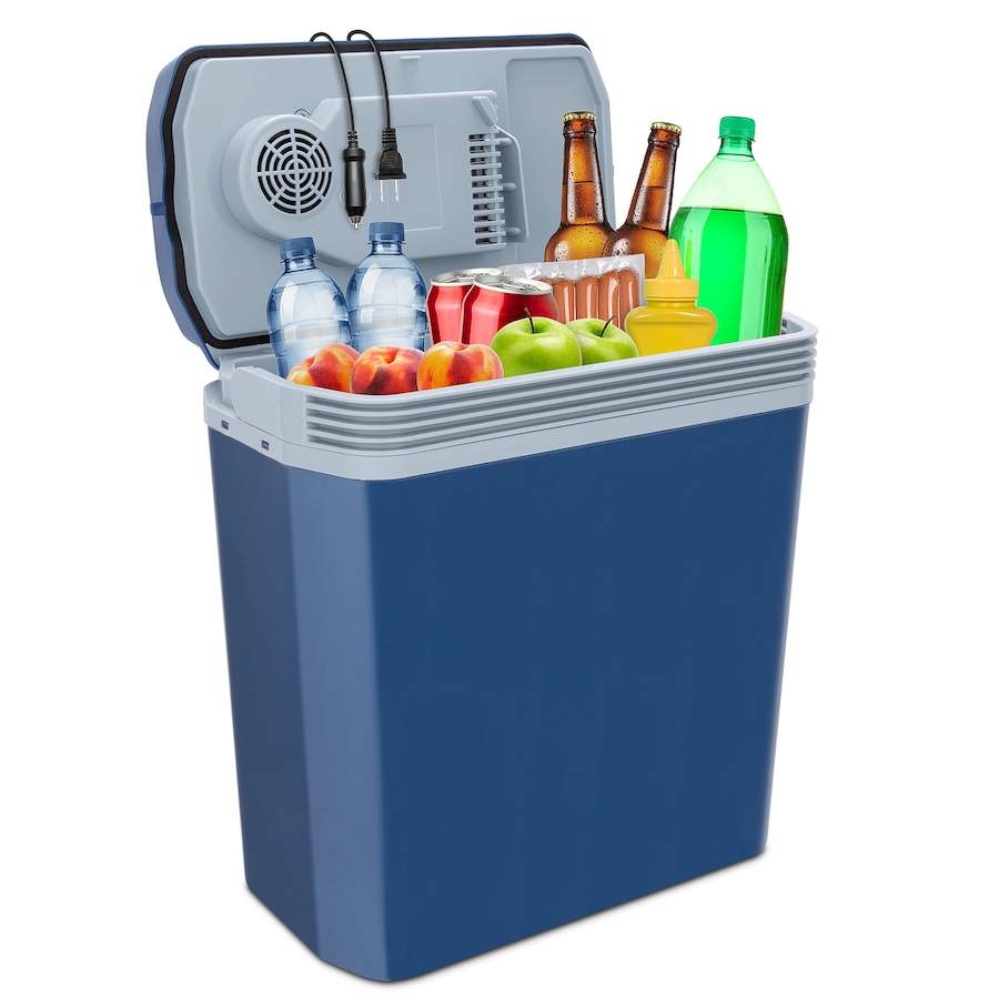 Image 870703_ST02.jpg, Product 870-703 / Price $99.99 - $149.99, Ivation Electric Cooler & Warmer, 24L Portable Thermoelectric 12 Volt Cooler with Handle - Aqua Blue from Ivation on TSC.ca's Kitchen department