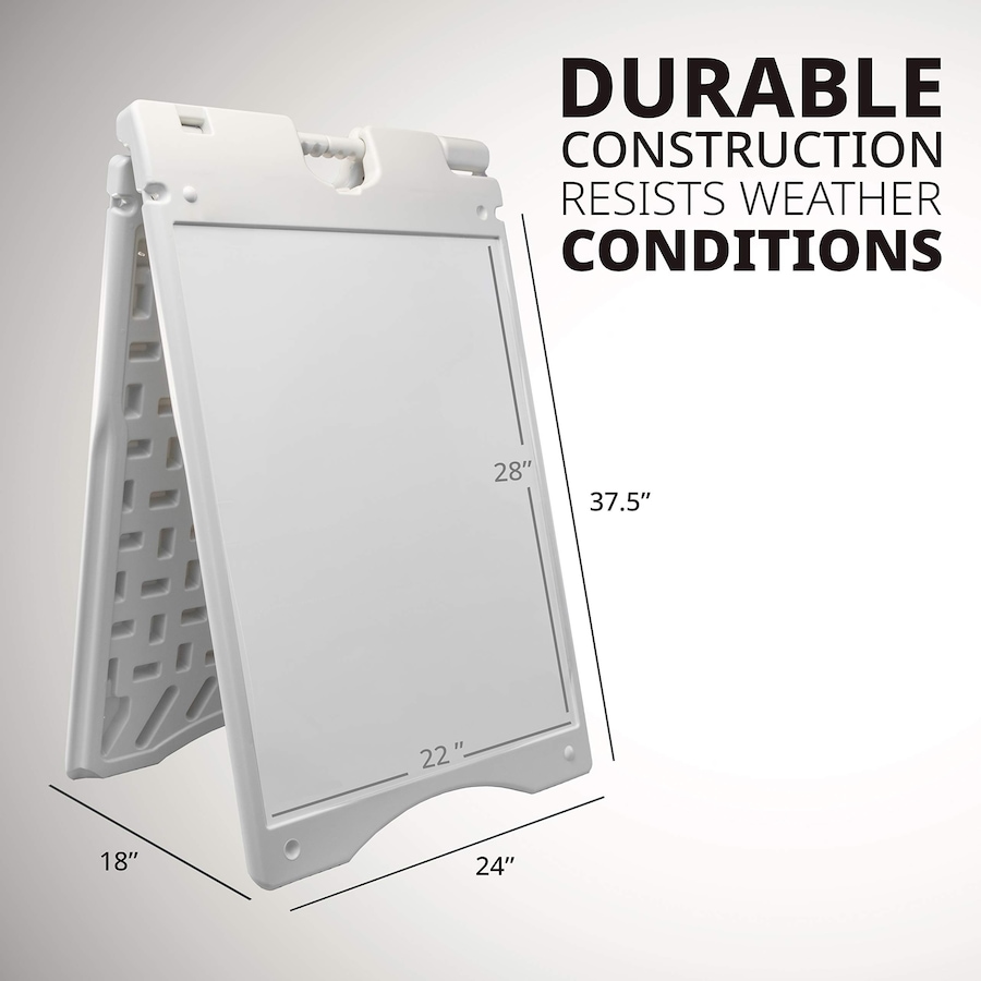 Image 870705_ALTMORE8.jpg, Product 870-705 / Price $159.99 - $199.99, Jumbl A Frame Sandwich Board – 22 x 28” Display Sidewalk Sign with PVC Sign Protector (Yellow) from Jumbl on TSC.ca's Electronics department