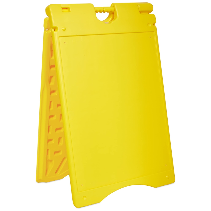 Image 870705_ST01.jpg, Product 870-705 / Price $159.99 - $199.99, Jumbl A Frame Sandwich Board – 22 x 28” Display Sidewalk Sign with PVC Sign Protector (Yellow) from Jumbl on TSC.ca's Electronics department