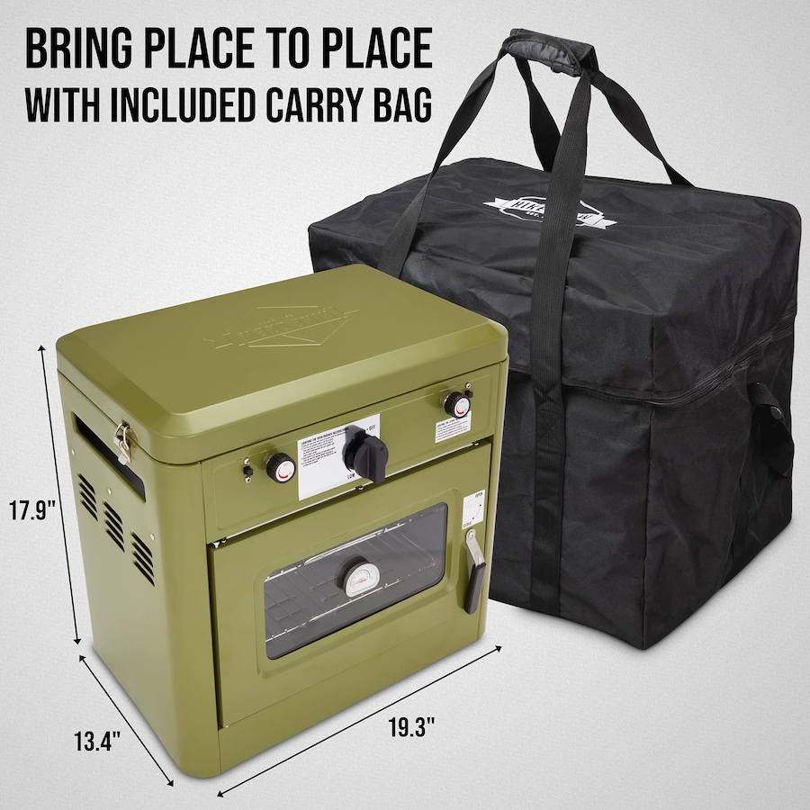 Image 870709_ALTMORE3.jpg, Product 870-709 / Price $379.99 - $419.99, Hike Crew Gas Camping Oven, CSA Approved 2-Burner Stove & Camp Oven with Bag, Igniter & More - Red from Hike Crew on TSC.ca's Health & Fitness department
