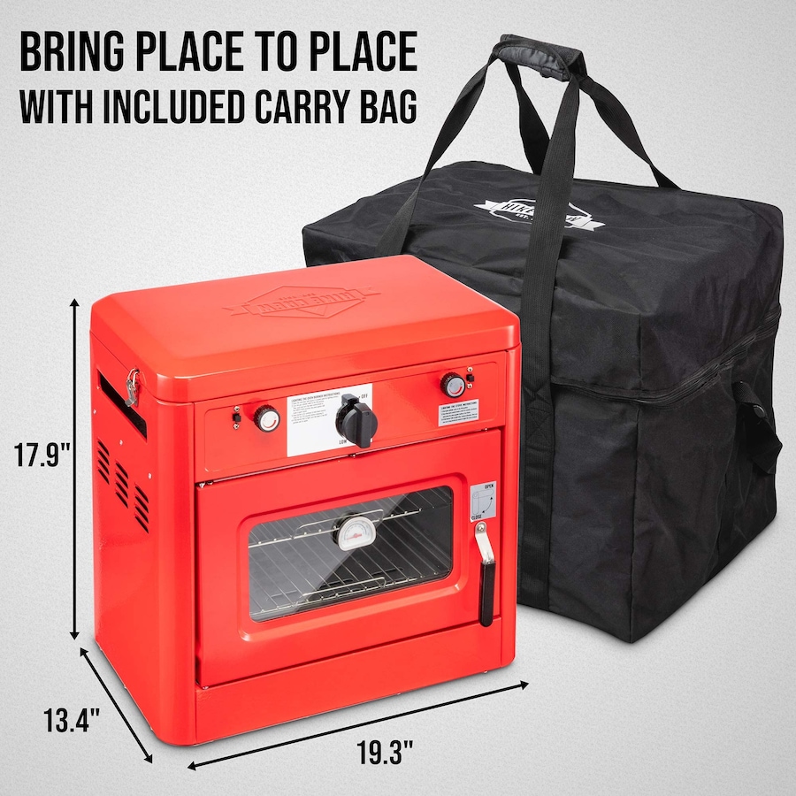 Image 870709_ALTMORE8.jpg, Product 870-709 / Price $379.99 - $419.99, Hike Crew Gas Camping Oven, CSA Approved 2-Burner Stove & Camp Oven with Bag, Igniter & More - Red from Hike Crew on TSC.ca's Health & Fitness department
