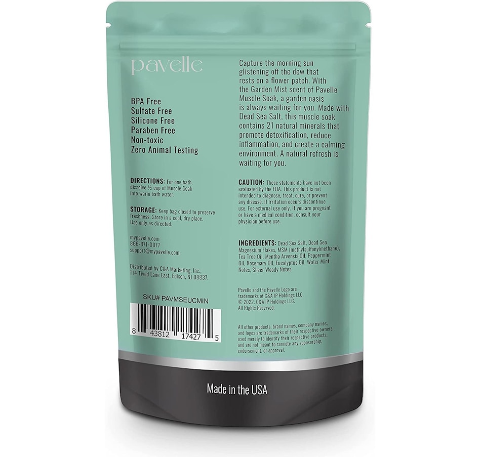 Image 870716_ALTMORE14.jpg, Product 870-716 / Price $145.99, Pavelle 3 lbs. Dead Sea Muscle Soak, 100% Natural Dead Sea Salts for Soaking - Island Sun from Pavelle on TSC.ca's Beauty department