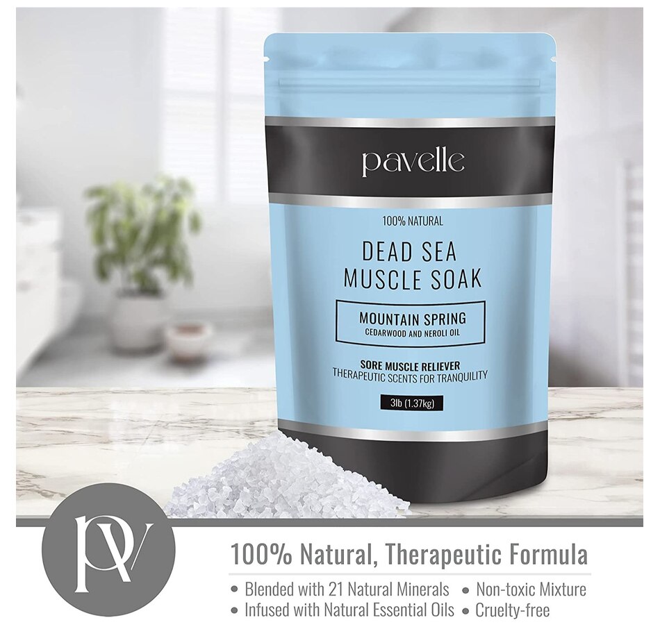 Image 870716_ALTMORE24.jpg, Product 870-716 / Price $145.99, Pavelle 3 lbs. Dead Sea Muscle Soak, 100% Natural Dead Sea Salts for Soaking - Island Sun from Pavelle on TSC.ca's Beauty department
