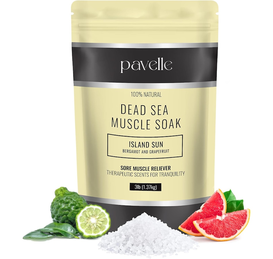 Image 870716_ST01.jpg, Product 870-716 / Price $145.99, Pavelle 3 lbs. Dead Sea Muscle Soak, 100% Natural Dead Sea Salts for Soaking - Island Sun from Pavelle on TSC.ca's Beauty department