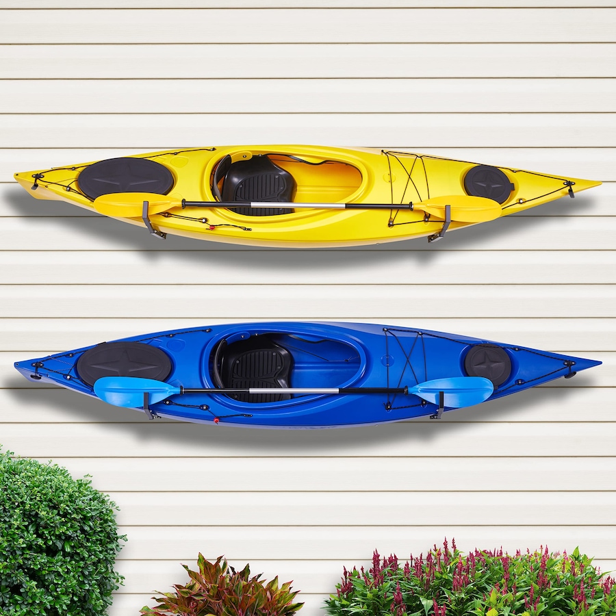 Image 870737_ALTMORE10.jpg, Product 870-737 / Price $69.99, RaxGo Wall-Mounted Kayak Rack, Heavy-Duty Kayak Storage Hooks with Adjustable Length - 2 Pair from Raxgo on TSC.ca's Health & Fitness department