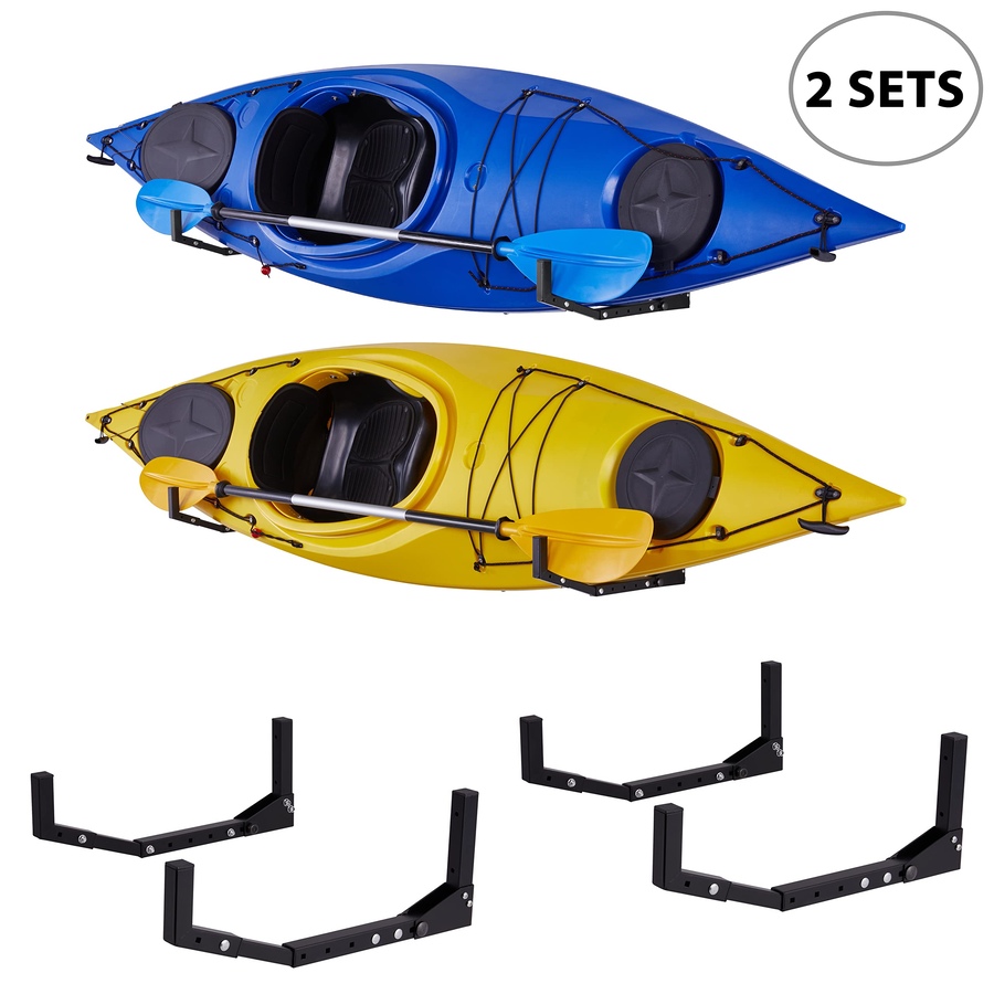 Image 870737_ALTMORE11.jpg, Product 870-737 / Price $69.99, RaxGo Wall-Mounted Kayak Rack, Heavy-Duty Kayak Storage Hooks with Adjustable Length - 2 Pair from Raxgo on TSC.ca's Health & Fitness department