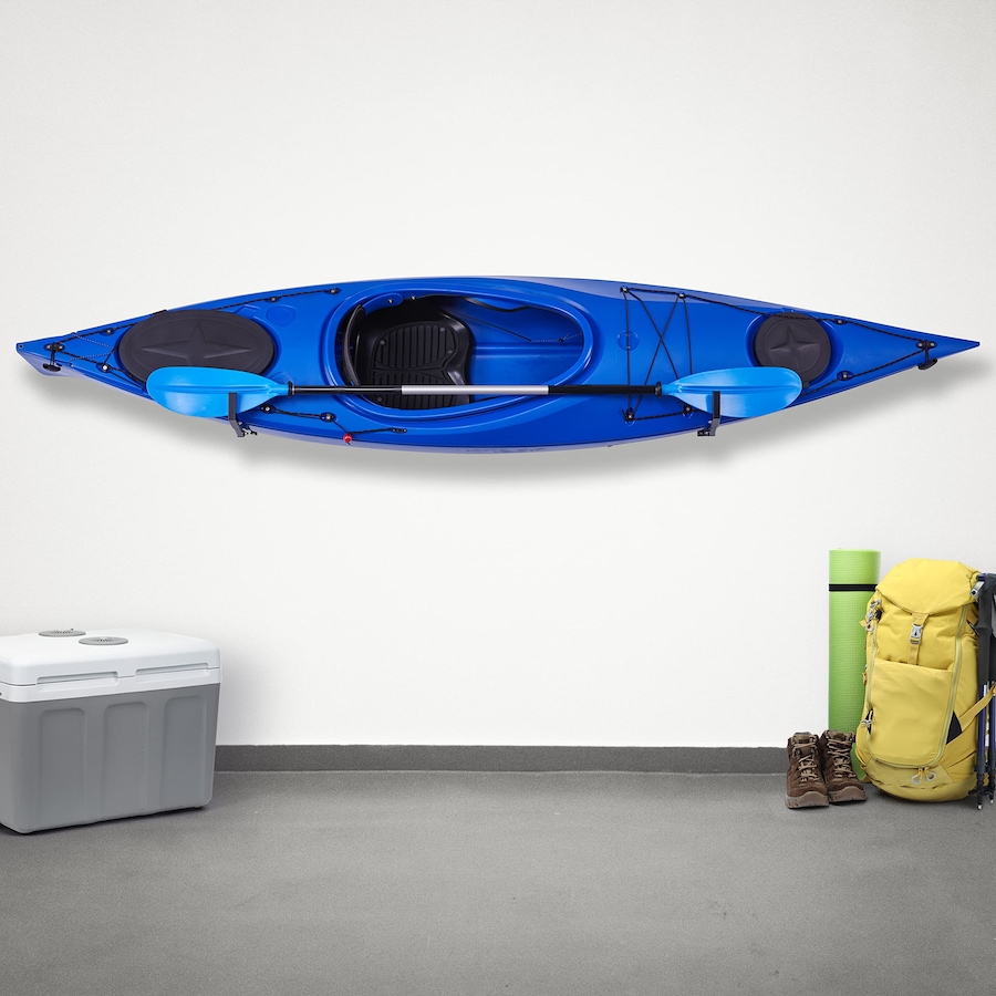 Image 870737_ALTMORE6.jpg, Product 870-737 / Price $69.99, RaxGo Wall-Mounted Kayak Rack, Heavy-Duty Kayak Storage Hooks with Adjustable Length - 2 Pair from Raxgo on TSC.ca's Health & Fitness department