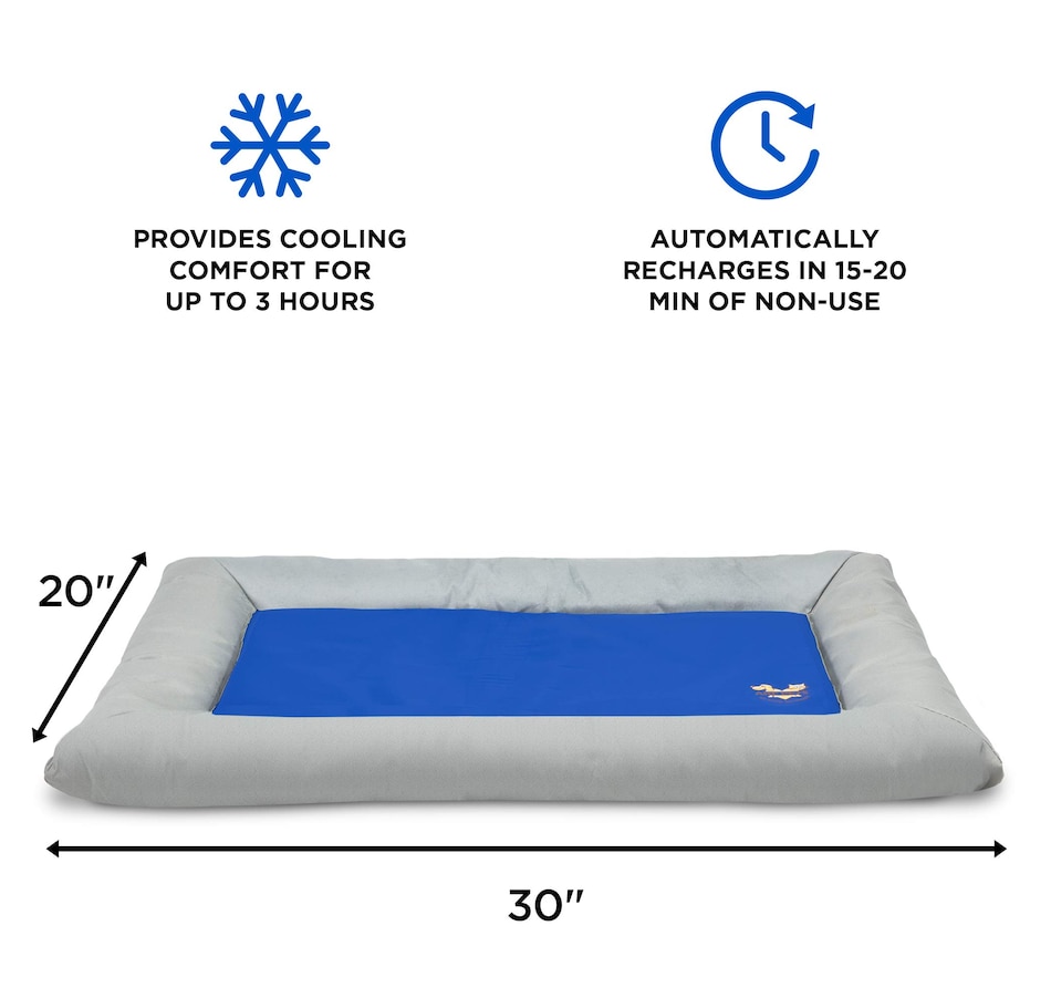 Image 870754_ALTMORE2.jpg, Product 870-754 / Price $89.99, Arf Pets Self Dog Cooling Mat, Solid Gel Based Pet Cooling Mat with Foam Based Bolster Bed - 22"x35" from Arf Pets on TSC.ca's Home & Garden department