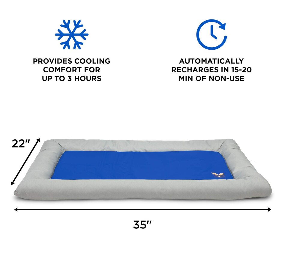 Image 870754_ALTMORE6.jpg, Product 870-754 / Price $89.99, Arf Pets Self Dog Cooling Mat, Solid Gel Based Pet Cooling Mat with Foam Based Bolster Bed - 22"x35" from Arf Pets on TSC.ca's Home & Garden department