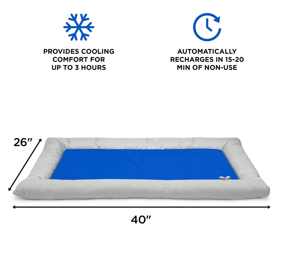 Image 870754_ALTMORE7.jpg, Product 870-754 / Price $89.99, Arf Pets Self Dog Cooling Mat, Solid Gel Based Pet Cooling Mat with Foam Based Bolster Bed - 22"x35" from Arf Pets on TSC.ca's Home & Garden department