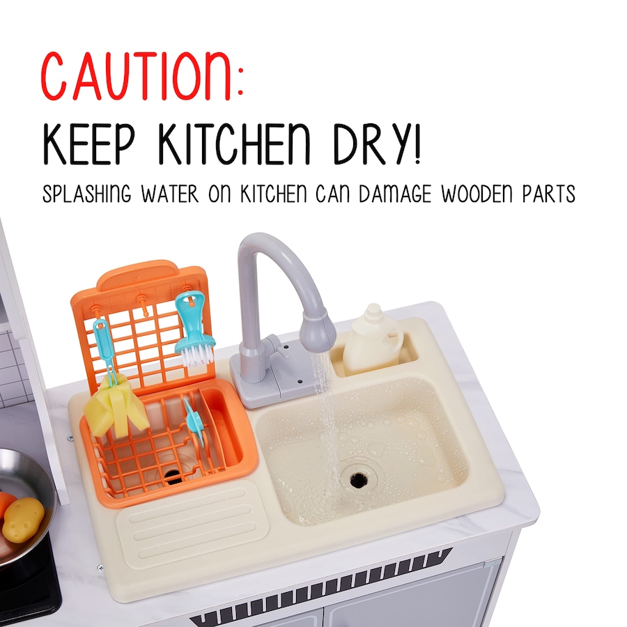 Image 870774_ALTMORE2.jpg, Product 870-774 / Price $349.99, Lil' Jumbl Kids Kitchen Set, Wooden Pretend Play Kitchen with Sounds, Accessories and Running Water from Jumbl on TSC.ca's Toys & Hobbies department