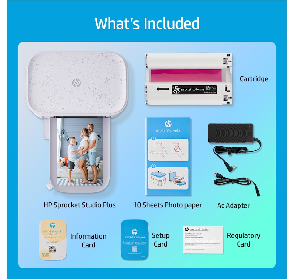 Image 870787_ALTMORE7.jpg, Product 870-787 / Price $206.99, HP Sprocket Studio Plus 4x6” Instant Photo Printer – Wirelessly Prints from iOS & Android Device from HP - Hewlett Packard on TSC.ca's Toys & Hobbies department