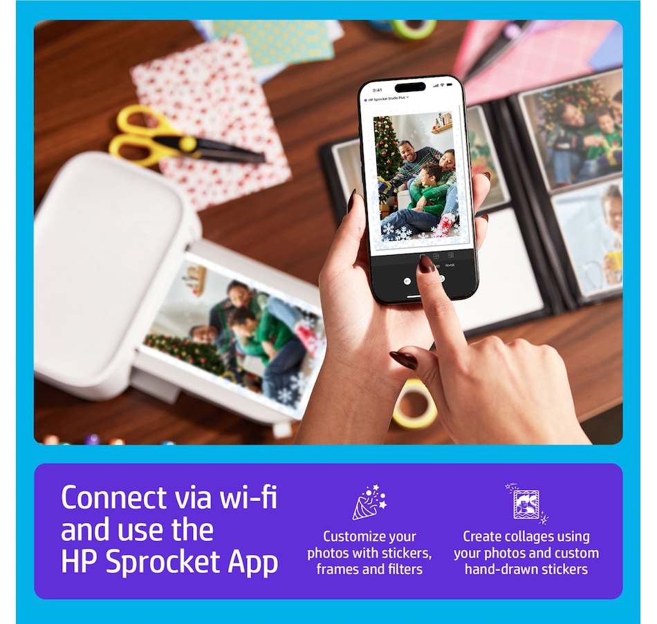 Image 870787_ALTMORE8.jpg, Product 870-787 / Price $206.99, HP Sprocket Studio Plus 4x6” Instant Photo Printer – Wirelessly Prints from iOS & Android Device from HP - Hewlett Packard on TSC.ca's Toys & Hobbies department